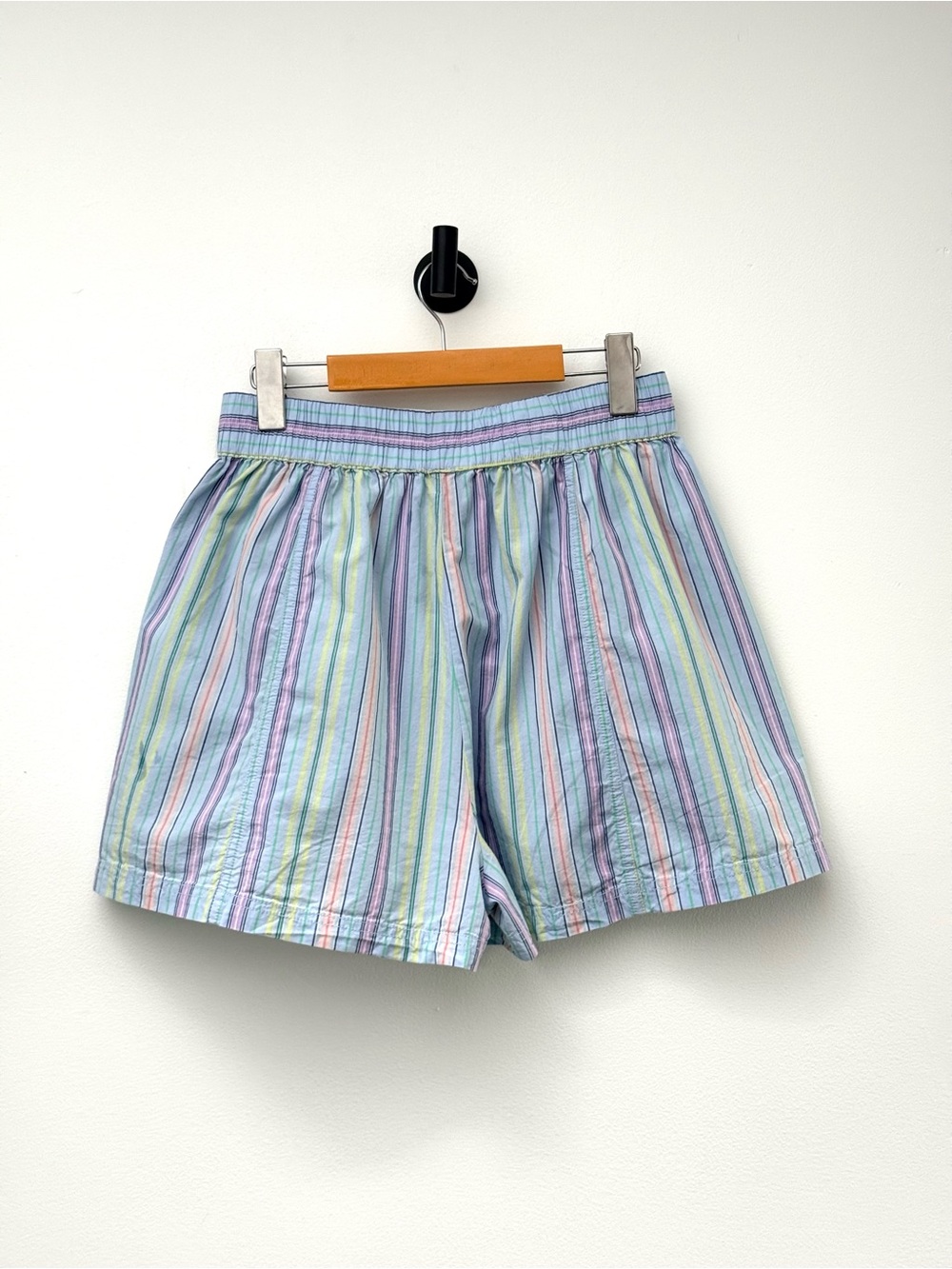 NWT Free People Get Free Striped Cotton Pull-On Elastic Waist Shorts S - Picture 11 of 14